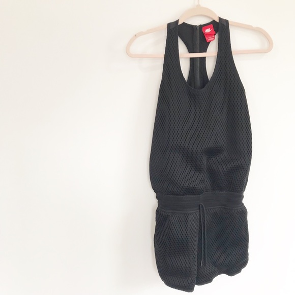 Nike Black Workout Athletic Racerback Romper - Picture 4 of 7